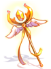 Empowered Golden Rod Staff [1], двуручный посох (Renewal)
