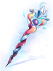 Blue Flame Cane [2], двуручный посох (Renewal)