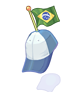 Brazil National Flag Hat [1], броня (Pre-Renewal)