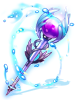 Patent Blue Crystal Staff [2], двуручный посох (Renewal)